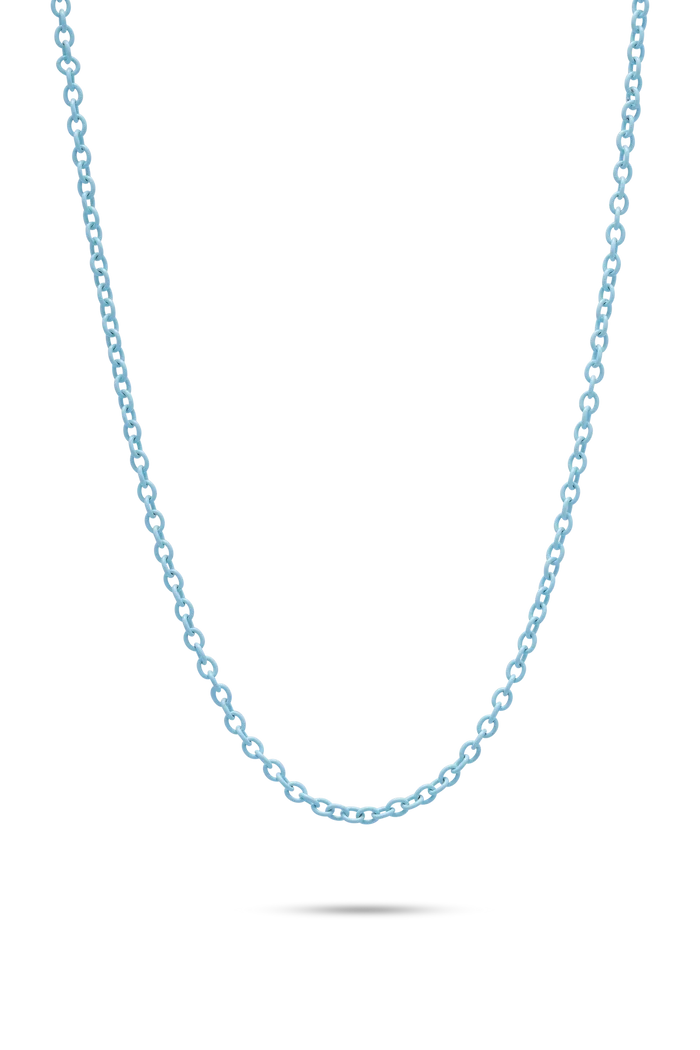 Tonal O Necklace, Baby Blue