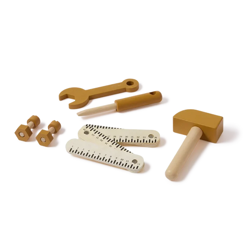 Tool set, 8 pcs, Handpainted, Yellow PLAY ACTIVE flexa-com.myshopify.com