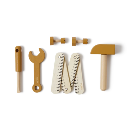 Tool set, 8 pcs, Handpainted, Yellow PLAY ACTIVE flexa-com.myshopify.com