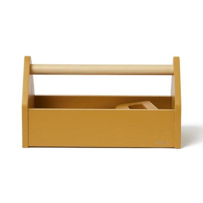 Toolbox, 4 pcs, Handpainted, Yellow PLAY toolbox-mustard-natural-wood  flexa-com.myshopify.com