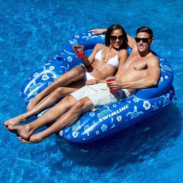 Tropical Double Lounger Pool Float - Great Backyard Place