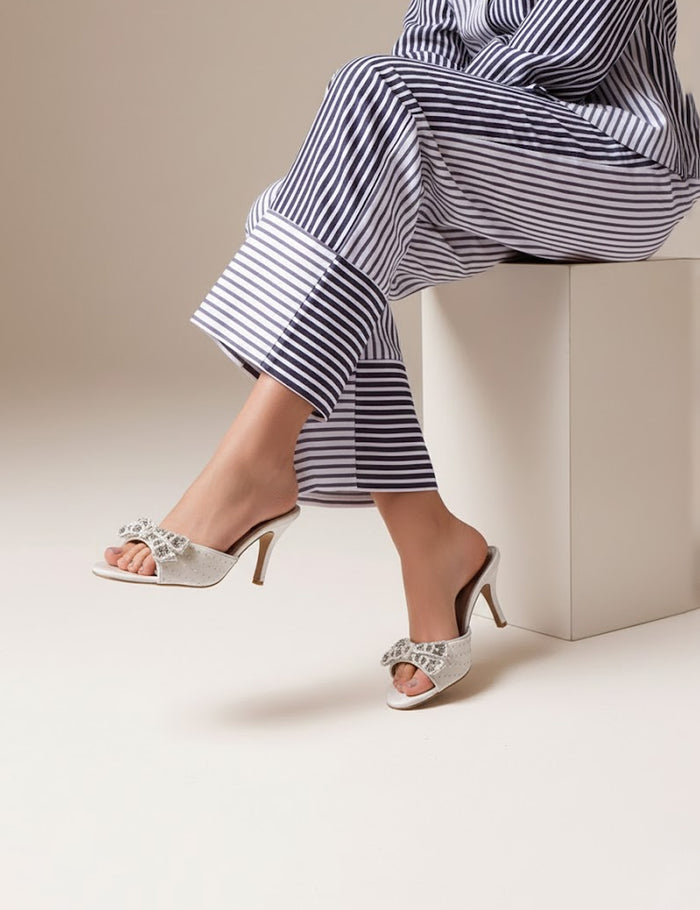White Fancy Slippers
