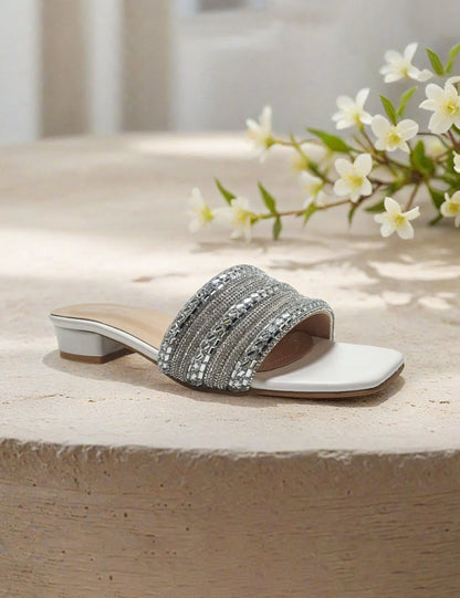 White Fancy Slippers