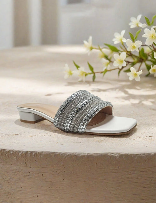 White Fancy Slippers