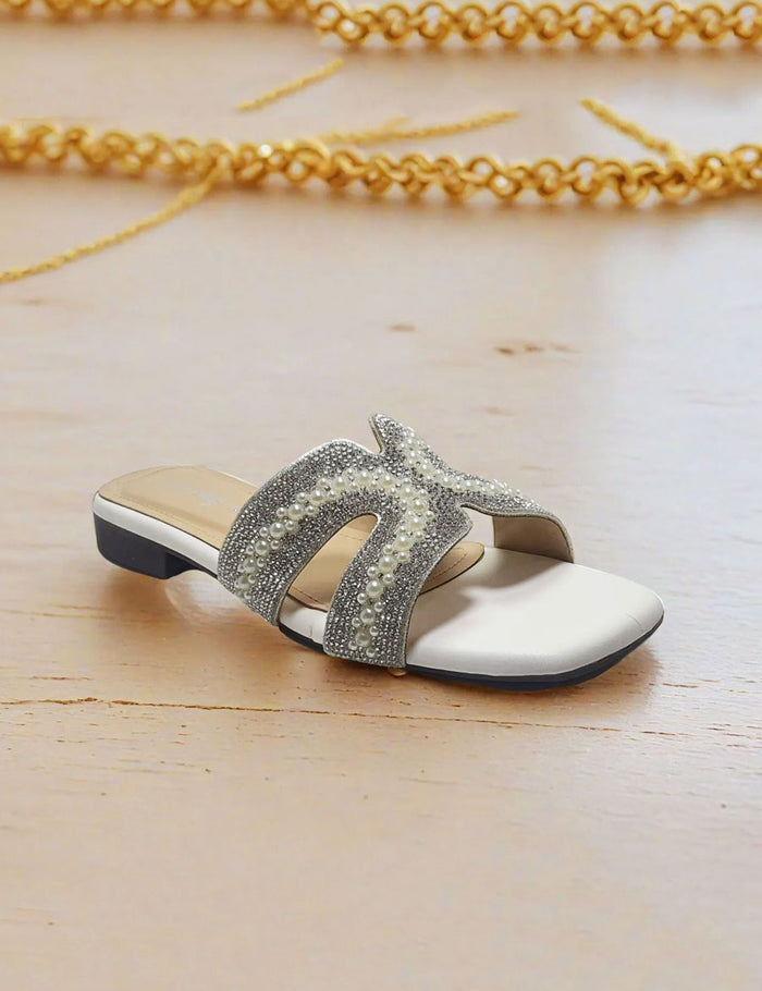 White Fancy Slippers
