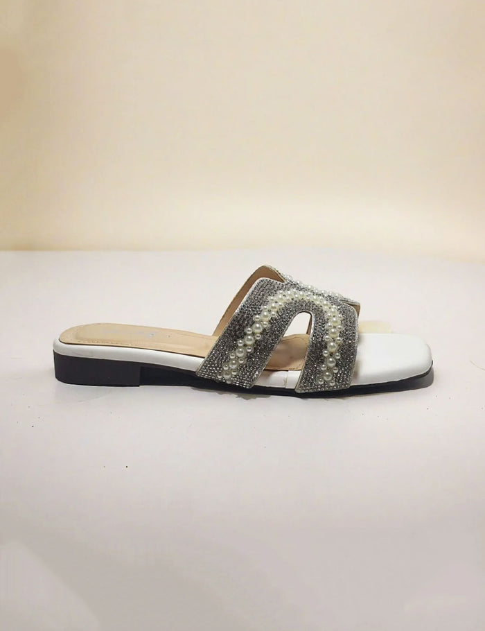 White Fancy Slippers
