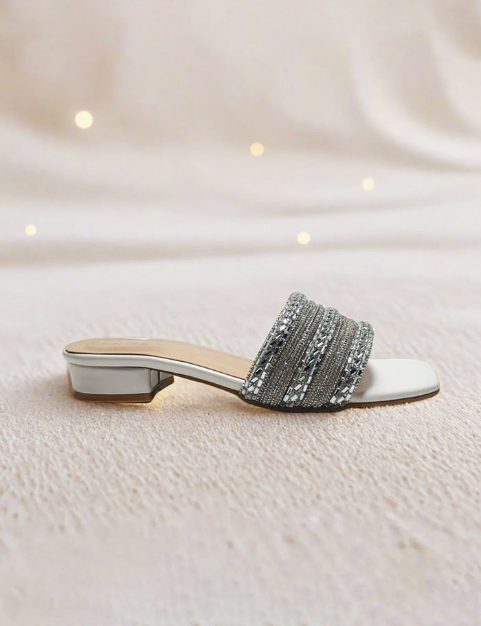 White Fancy Slippers