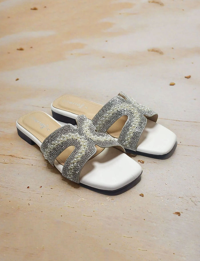 White Fancy Slippers