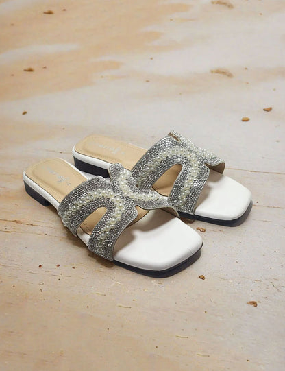 White Fancy Slippers