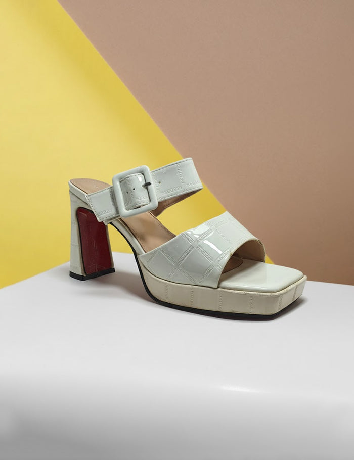 White high Heel Sandal