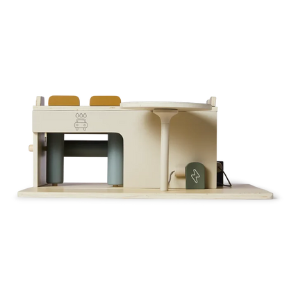 Wooden Parking Garage, Handpainted PLAY wooden-parking-garage-multicolors-natural-wood  flexa-com.myshopify.com