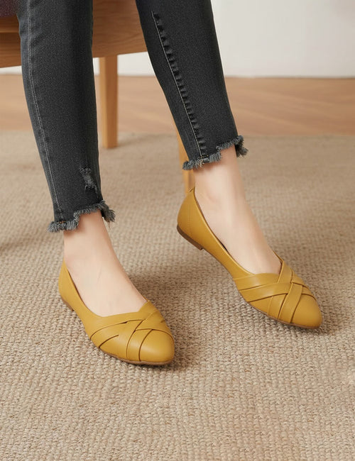 Yellow Winter Pumps