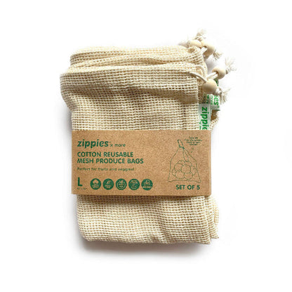 Zippies Cotton Mesh Produce Bag